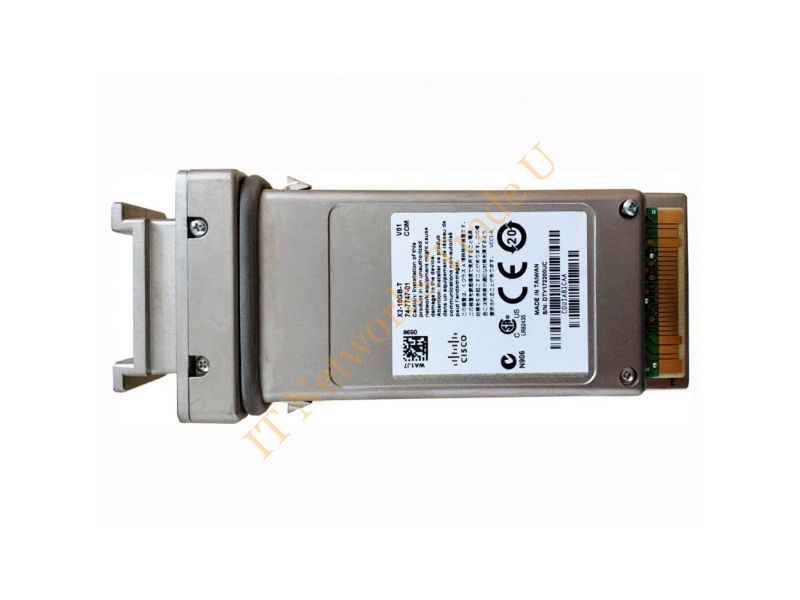 X2-10GB-T= Cisco 10Gbps 10GBase-T Copper 100m RJ-45 Connector X2 Transciever Module Transceiver Module