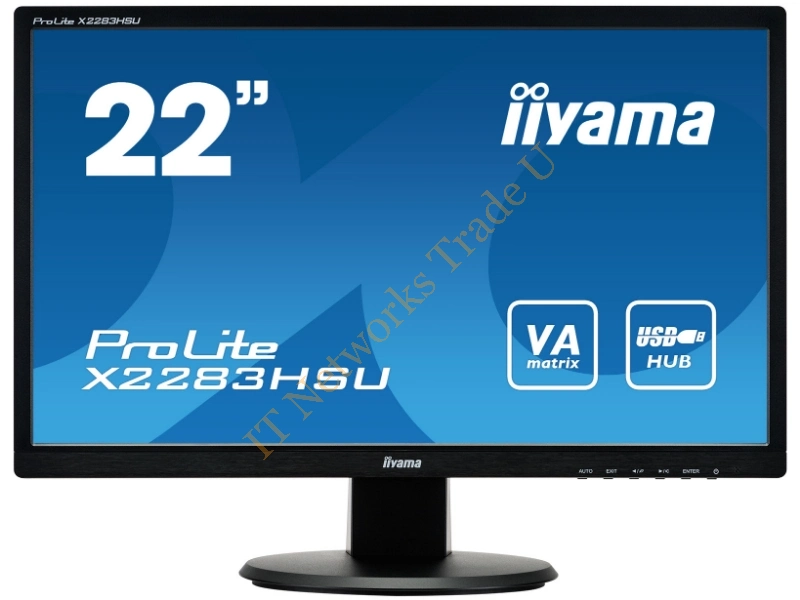 X2283HSU-B1DP - iiyama ProLite X2283HSU-B1DP 21.5" Full HD LED Matt Flat Black computer monitor LED display