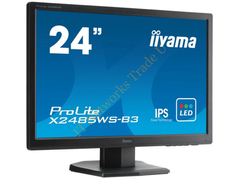 X2485WS-B3 - iiyama ProLite X2485WS-B3 24.1" Full HD LED Matt Flat Black computer monitor