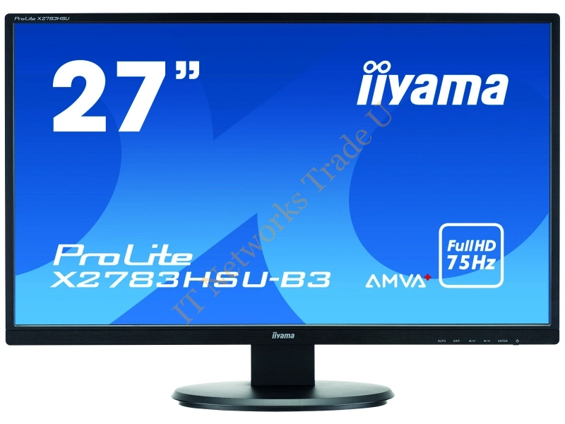 X2783HSU-B3 - iiyama ProLite X2783HSU-B3 27" Full HD LED Matt Flat Black computer monitor