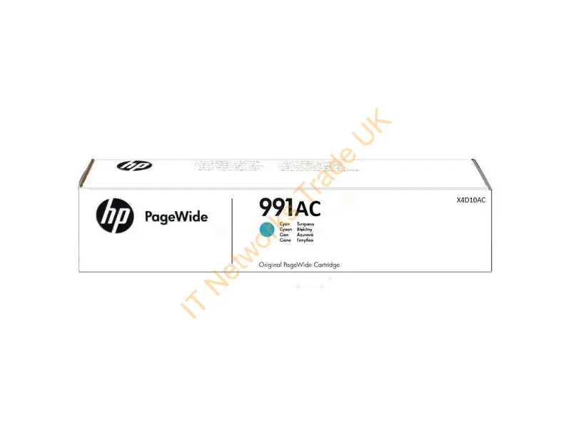 X4D10AC - HP X4D10AC/991AC Ink cartridge cyan Contract, 8K pages ISO/IEC 19752 for HP PageWide P 77740/77750/77940