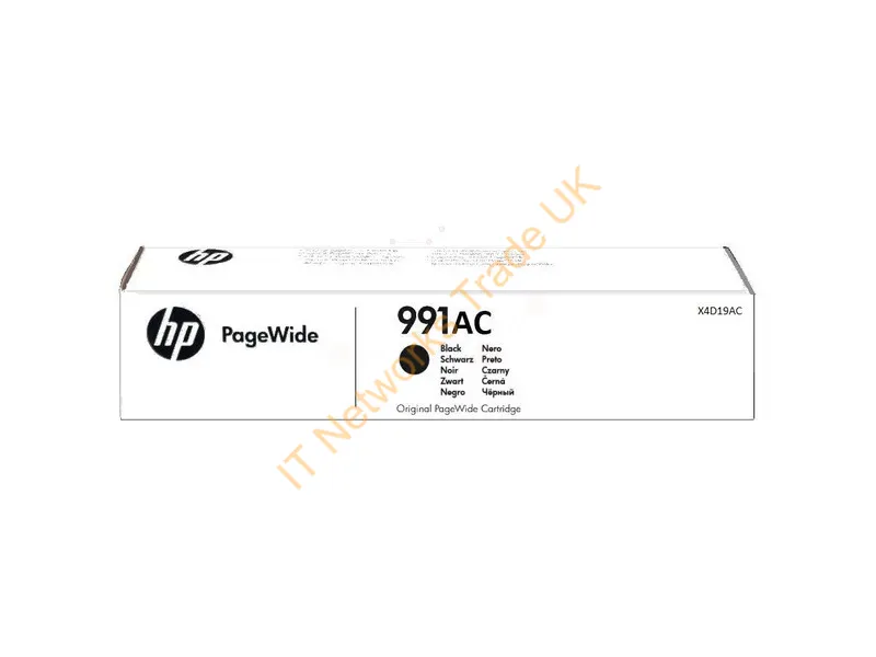 X4D19AC - HP X4D19AC/991AC Ink cartridge black Contract, 10K pages ISO/IEC 19752 for HP PageWide P 77740/77750/77940