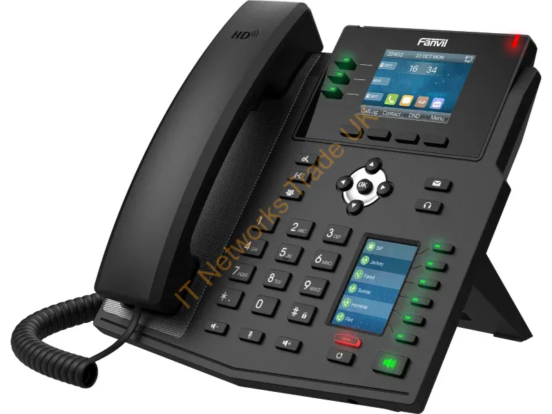 X4UV2 - Fanvil X4U V2 IP phone Black 12 lines LCD Wi-Fi
