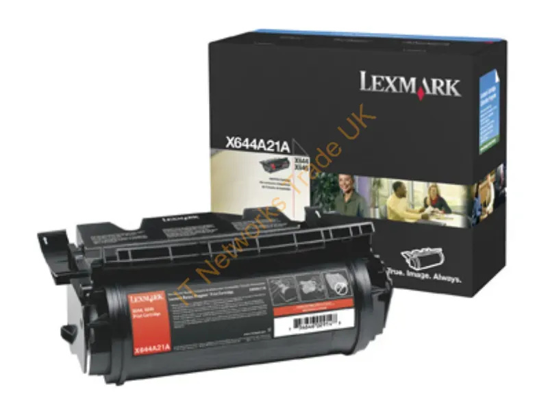 X644A21E - Lexmark X644A21E Toner cartridge black, 10K pages/5% for Lexmark X 642/644