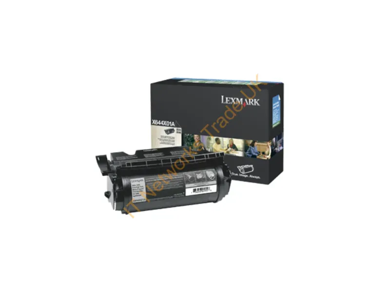 X644X01A - Lexmark X644E, X646E Extra High Yield Return Program Print Cartridge For Label Applications Ink Cartridge Original Black
