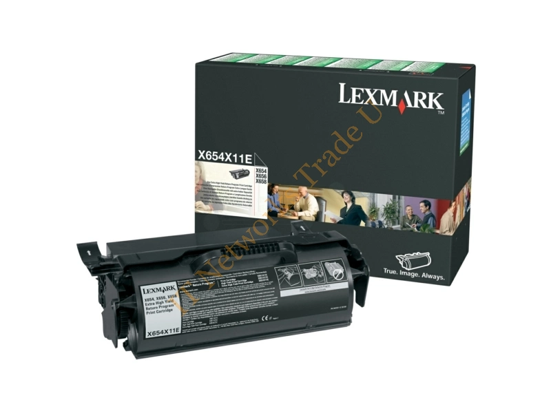 X654X11E - Lexmark X654X11E Toner black, 36K pages Accessory