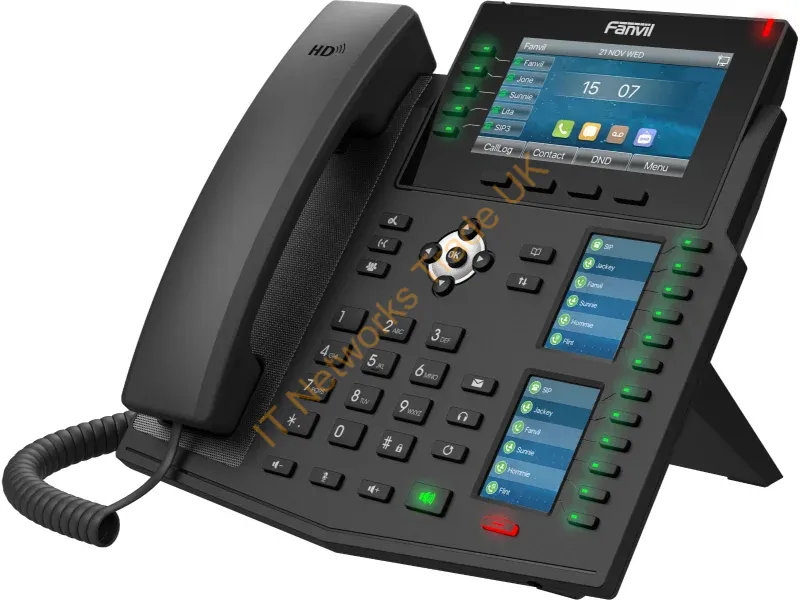 X6UV2 - Fanvil X6U V2 IP phone Black 20 lines LCD Wi-Fi