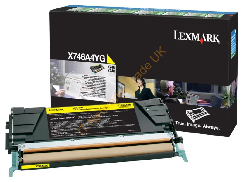 X746A4YG - Lexmark X746A4Yg Toner Cartridge 1 Pc(S) Original Yellow