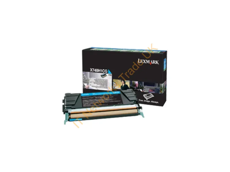 Lexmark X748H1CG Toner cyan, 10K pages Accessory