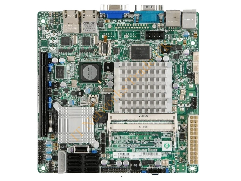 X7SPA-H-D525-O Supermicro Intel Atom D525/ Intel ICH9R/ DDR3/ V/2GbE/ Mini ITX Server Motherboard