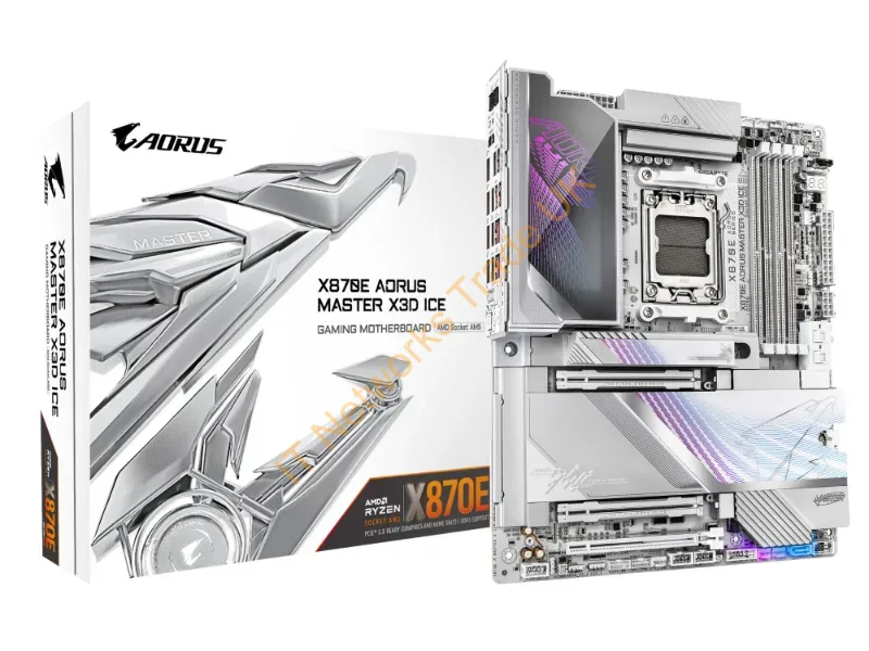 X870EAORUSMASTERX3DICE - Gigabyte X870E Aorus Master X3D Ice Amd X870E Socket Am5 Atx