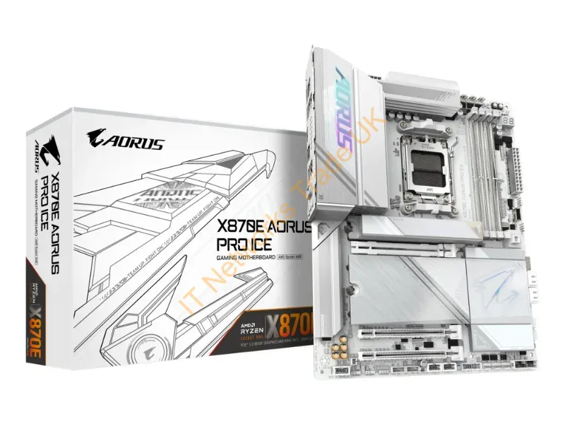 X870EAORUSPROICE - Gigabyte X870E Aorus Pro Ice Motherboard Amd X870E Socket Am5 Atx