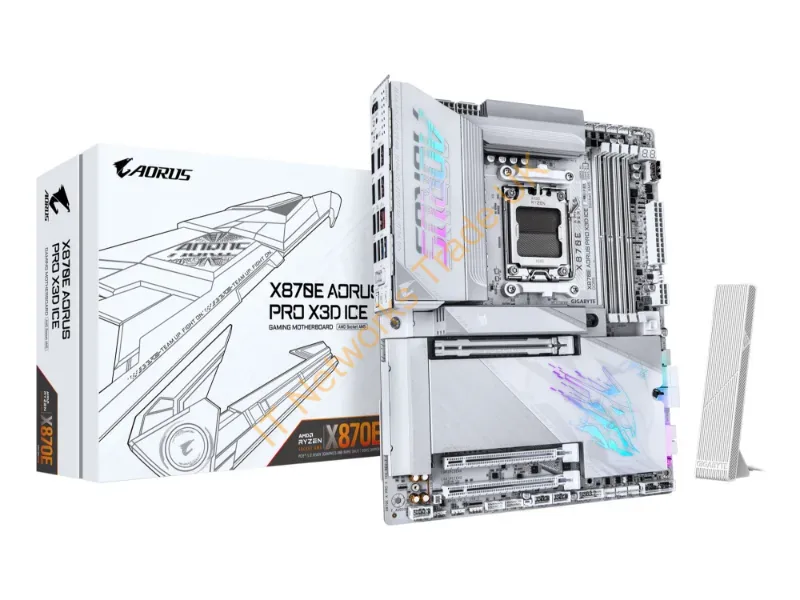 X870EAPROXICE - Gigabyte X870E Aorus Pro X3D Ice Amd X870E Socket Am5 Atx