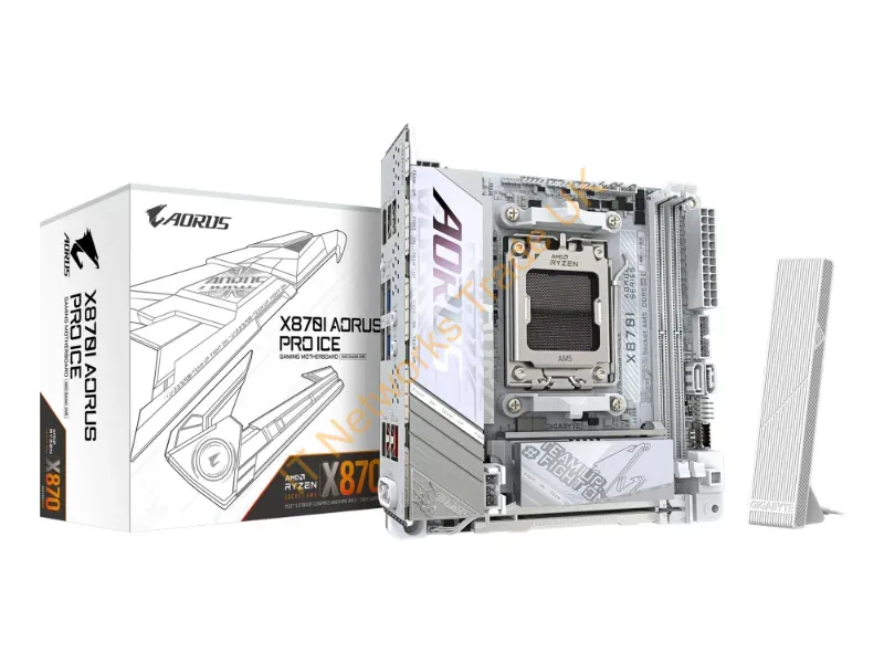 X870IAORUSPROICE - Gigabyte X870I Aorus Pro Ice Motherboard Amd X870 Socket Am5 Micro Itx