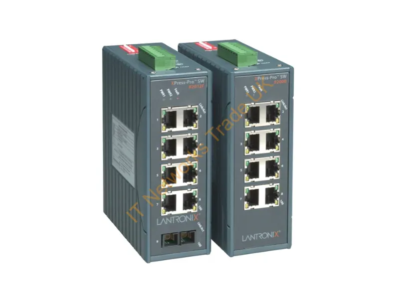 X92012011-01 - Lantronix Xpress-Pro Sw 92012F Fast Ethernet (10/100) Gray
