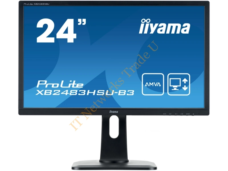 XB2483HSU-B3 - iiyama ProLite XB2483HSU-B3 23.8" Full HD LED Matt Flat Black computer monitor LED display