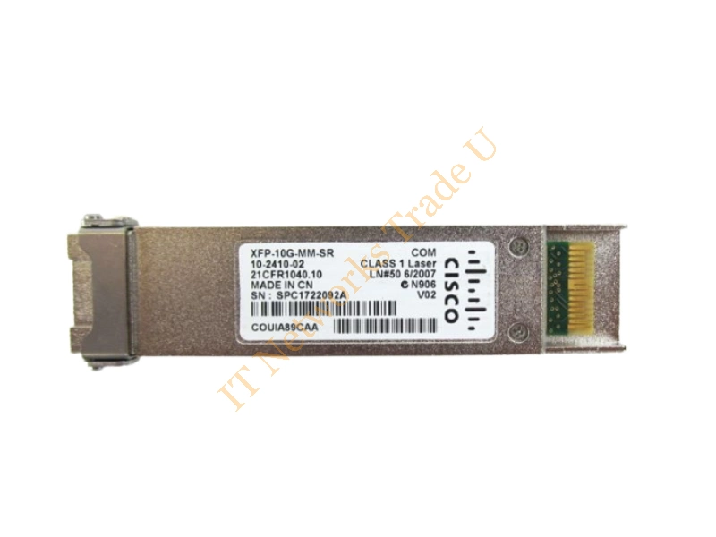 XFP-10G-MM-SR Cisco Multi-mode 10Gb/s 10GBase-SR Fiber 300m 850nm Duplex LC Connector XFP Transceiver Module
