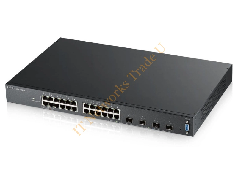 XGS2210-28-EU0101F - ZyXEL XGS2210-28 Managed network switch L2 Gigabit Ethernet (10/100/1000) 1U Black