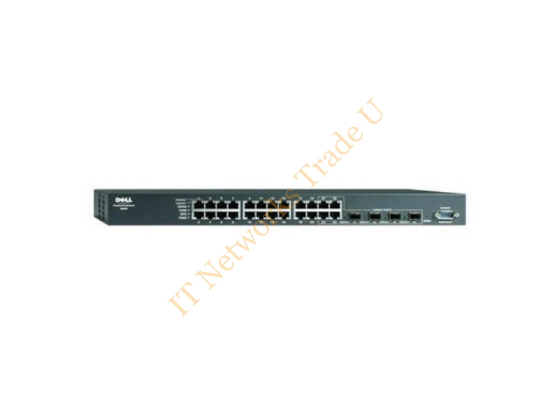 XJ675 Dell PowerConnect 5324 24-Ports 10/100/1000 + 4 x Shared SFP Gigabit Ethernet Network Switch