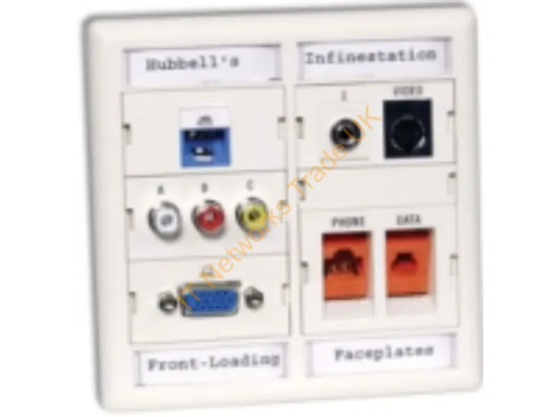 XPLFP10W - Hubbell Premise Wiring Paper Face Plate Label10 Per Pack, White