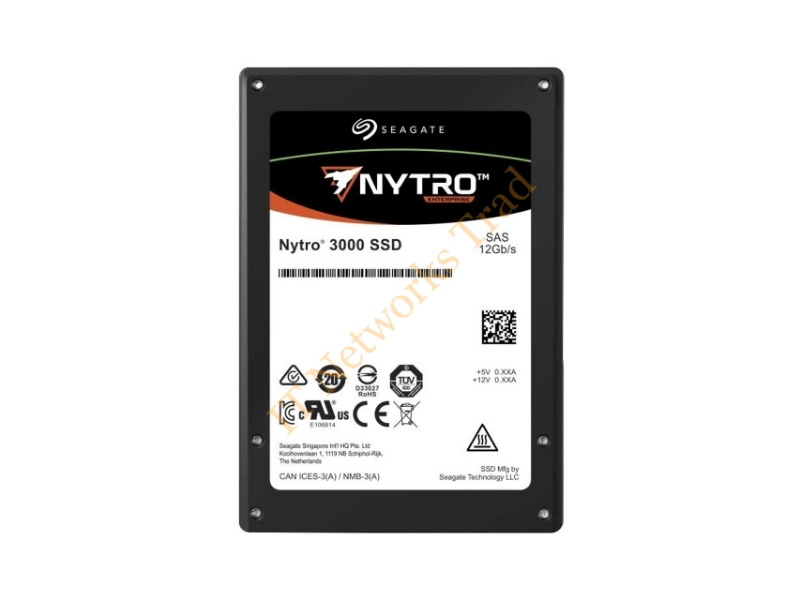 XS1600ME10013 Seagate Nytro 3730 1.6TB Enterprise Multi-Level Cell (eMLC) SAS 12Gb/s Mainstream Endurance (SED) 2.5-inch Solid State Drive SSD Storage