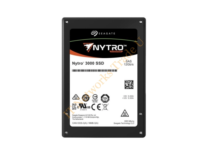 XS3840TE10013 Seagate Nytro 3130 3.84TB eTriple-Level Cell (TLC) SAS 12Gb/s Tunable Endurance (SED) 2.5-inch Solid State Drive SSD Storage