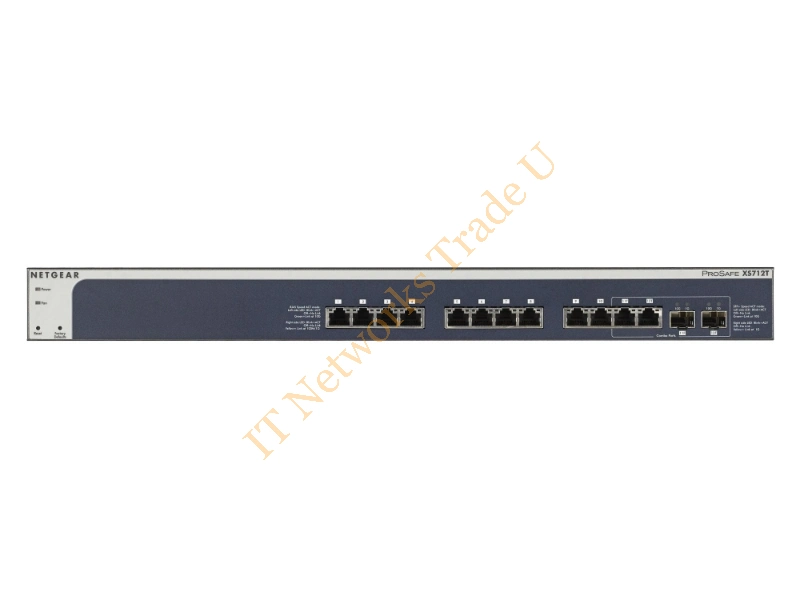 XS712T-200NES - Netgear XS712T Managed L3 10G Ethernet (100/1000/10000) Black Network Switch