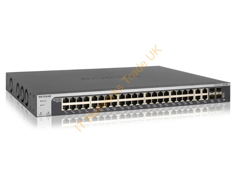 XS748T-100NES - Netgear XS748T-100NES Managed L2+/L3 10G Ethernet (100/1000/10000) Black network switch