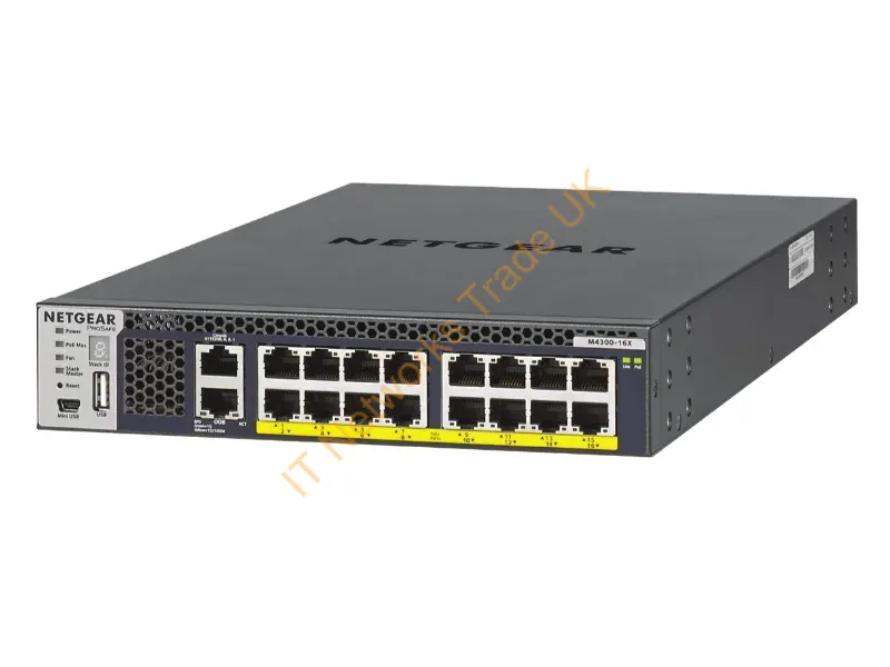 XSM4316PB-100NES - Netgear M4300-16X Managed L3 10G Ethernet (100/1000/10000) Power Over Ethernet (Poe) 1U Black