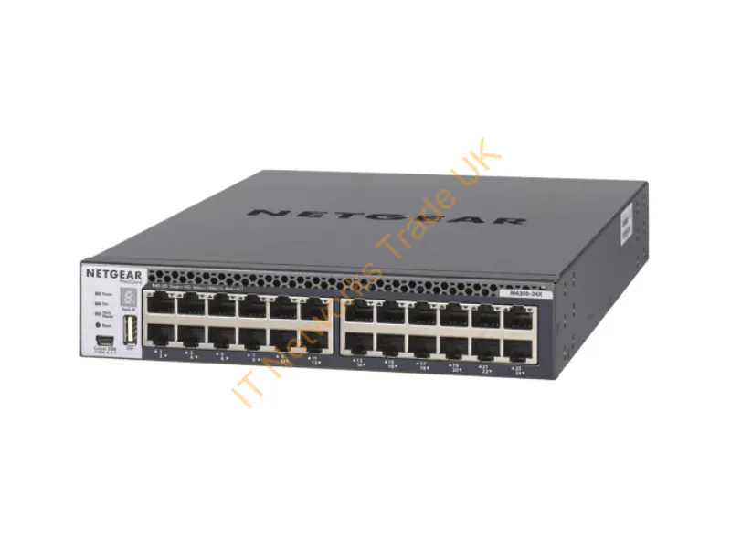 XSM4324CS-100NES - Netgear M4300-24X Managed network switch L3 10G Ethernet (100/1000/10000) 1U Black