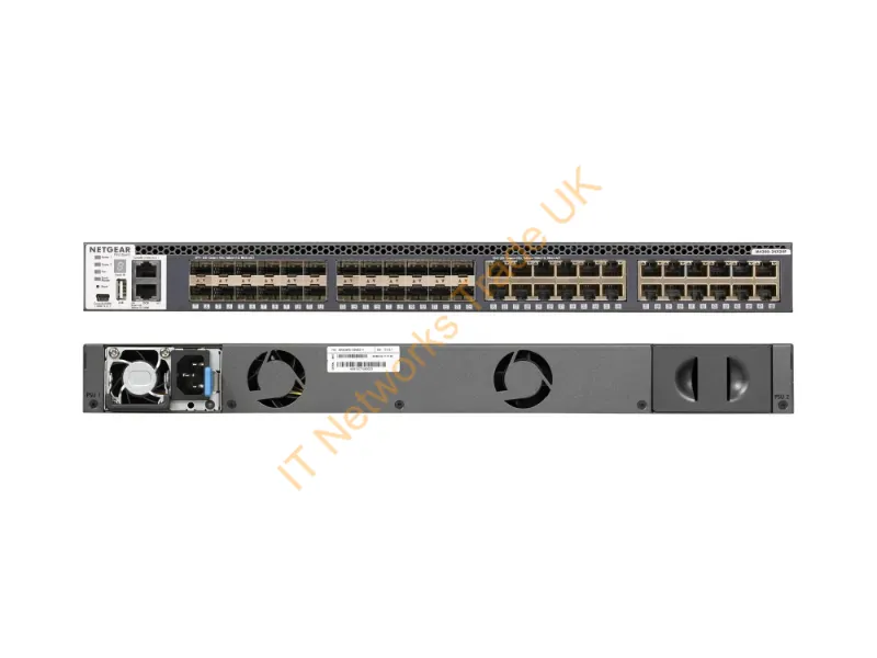 XSM4348S-100NES - Netgear M4300-24X24F Managed network switch L2/L3/L4 10G Ethernet (100/1000/10000) 1U Black