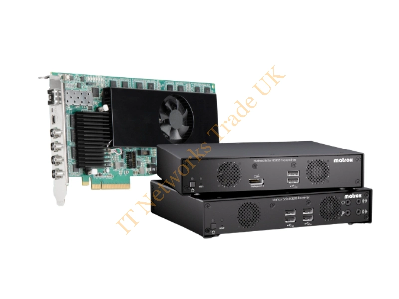 XTO-F1420F Matrox Extio Quad KVM Extender with PCI Interface XTOA-FP66LPAF Card KVM Switch