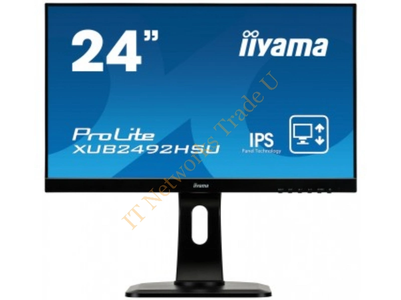 XUB2492HSU-B1 - iiyama ProLite XUB2492HSU-B1 23.8" Full HD LED Matt Flat Black computer monitor LED display