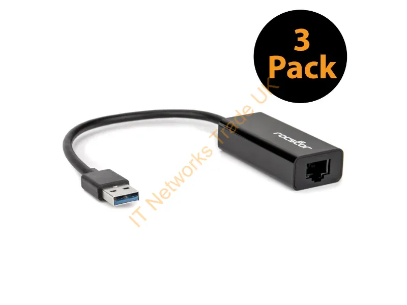 Y10C137-B1-3PK - Rocstor Y10C137-B1-3Pk Interface Cards/Adapter Rj-45