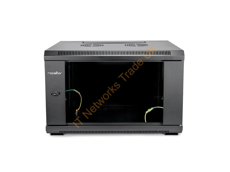 Y10E001-B1 - Rocstor Y10E001-B1 Rack Cabinet 6U Wall Mounted Rack Black