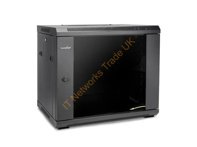 Y10E002-B1 - Rocstor Y10E002-B1 Rack Cabinet 9U Wall Mounted Rack Black