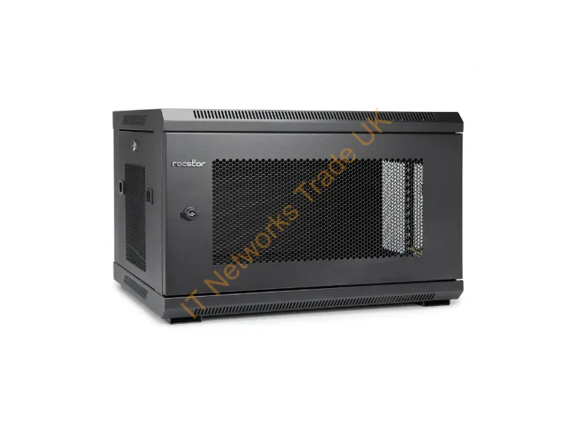 Y10E004-B1 - Rocstor Y10E004-B1 Rack Cabinet 6U Wall Mounted Rack Black