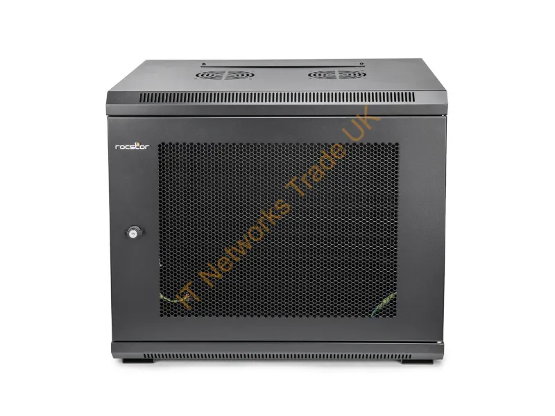 Y10E005-B1 - Rocstor Y10E005-B1 Rack Cabinet 9U Wall Mounted Rack Black