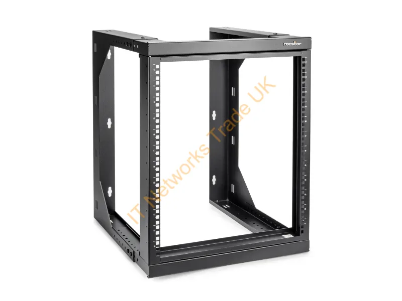 Y10E028-B1 - Rocstor Y10E028-B1 Rack Cabinet 12U Wall Mounted Rack Black