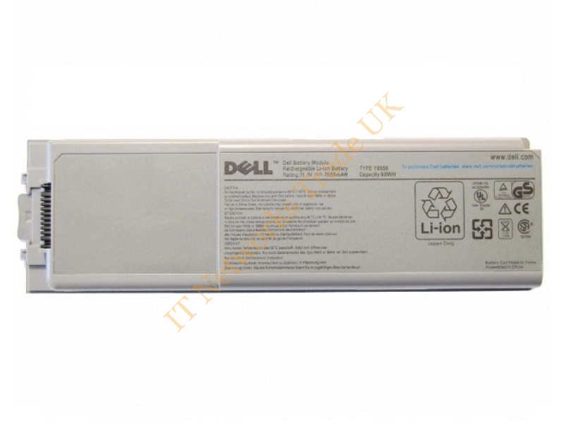 Y1635 Dell 80Whr 11.1V 9-Cell Li-Ion Battery for Latitude D800, Inspiron 8500 8600 M60 Laptop Battery