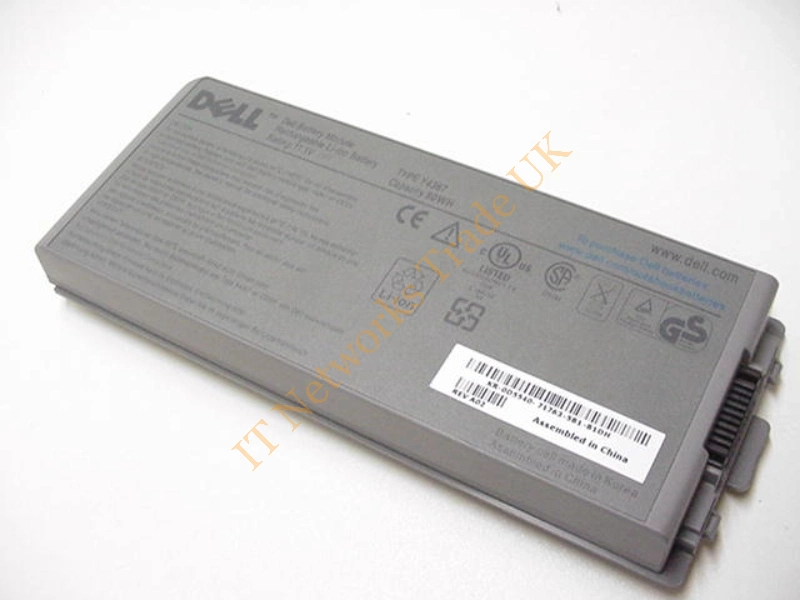 Y4367 Dell 9-Cell 80WHr 11.1V Li-Ion Battery for Latitude D800 Laptop Battery