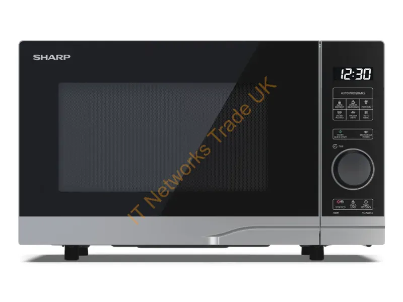 YC-PS204AE-S - Sharp YCPS204AES microwave Black, Silver Solo microwave Countertop 20 L 700 W