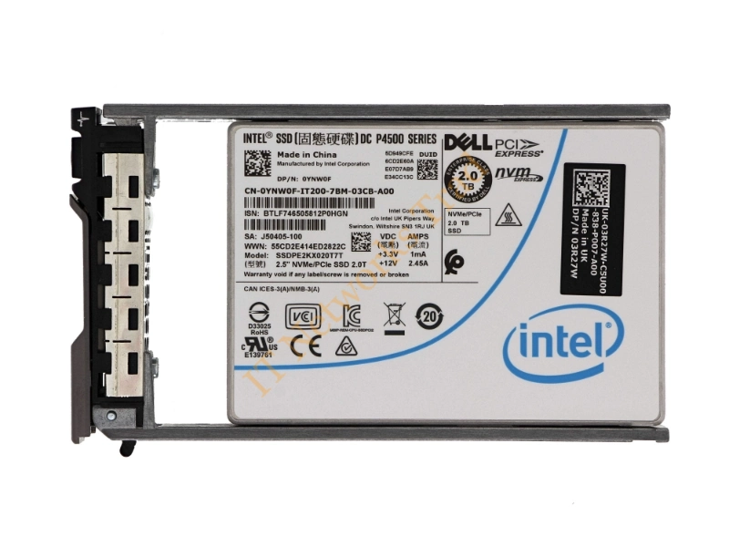 YNW0F Dell 2TB TLC NVMe 2.5-inch Solid State Drive SSD Storage