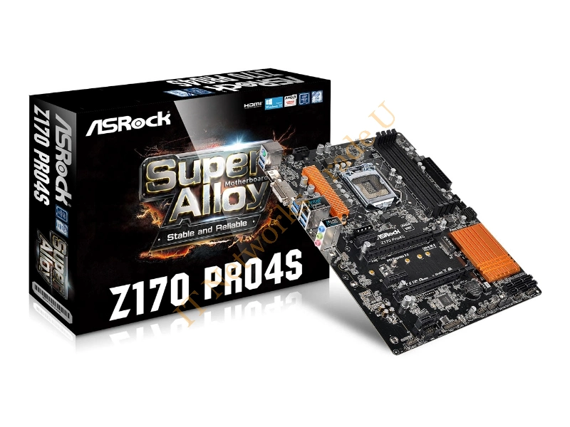 Asrock Z170 Pro4S IntelZ170 LGA 1151 (Socket H4) ATX