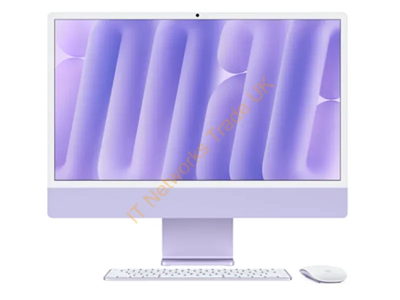 Z1ET_2002324639_BASE - Apple Allinone 24inch iMac with Retina 4.5K Display M4 chip with 10-Core CPU and 10-Core GPU 16GB RAM 256GB SSD Purple Z1ET