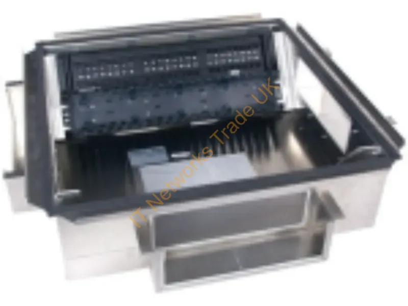 ZAFB4U6 - Hubbell Premise Wiring Zobox Access Floor Box4"Hx22"Wx22"D, 4U, 96Port