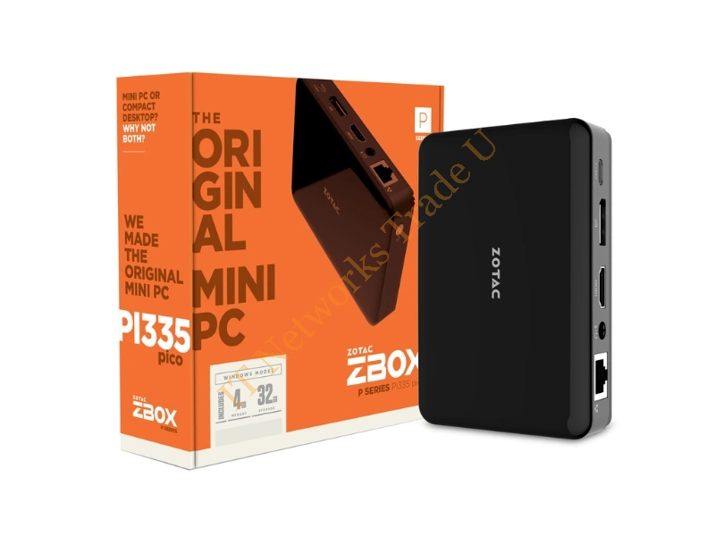 Zotac ZBOX PICO PI335 1.10GHz N3350 IntelCeleronBlack Mini PC Workstation Systems
