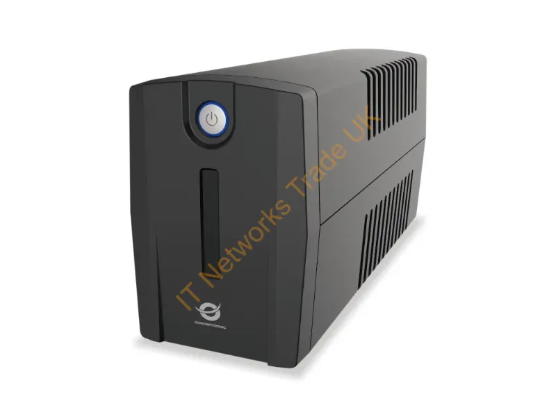 ZEUS02G - Conceptronic ZEUS02G 850VA 480W UPS, UK socket x 2, HID USB, RJ45 In/Out, AVR