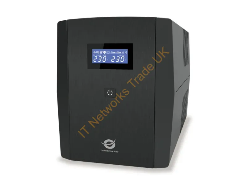 ZEUS03EM - Conceptronic ZEUS 1200VA 720W UPS, IEC + schuko socket