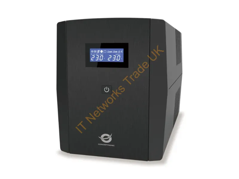 ZEUS04G - Conceptronic ZEUS04G 2200VA 1320W UPS, UK socket x 4, HID USB, RJ45 In/Out, AVR